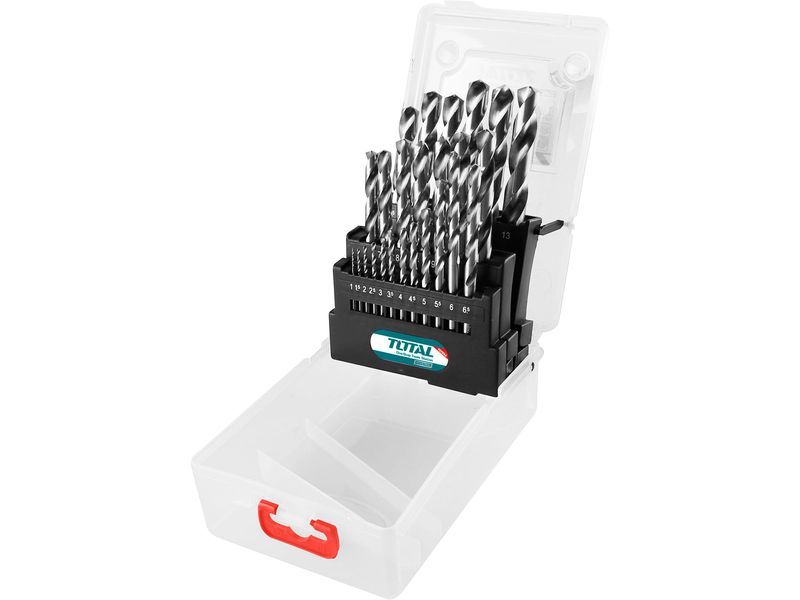 Drill bits for metal, set of 25, M2 high-speed steel Drill bits for metal, set of 25, M2 high-speed steel