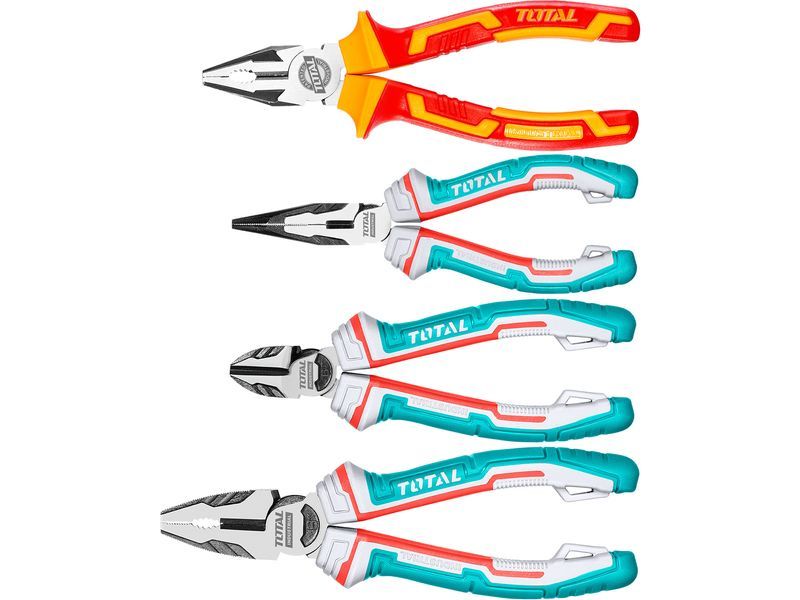 Total Pliers, set of 4, industrial, CrV Total Pliers, set of 4, industrial, CrV
