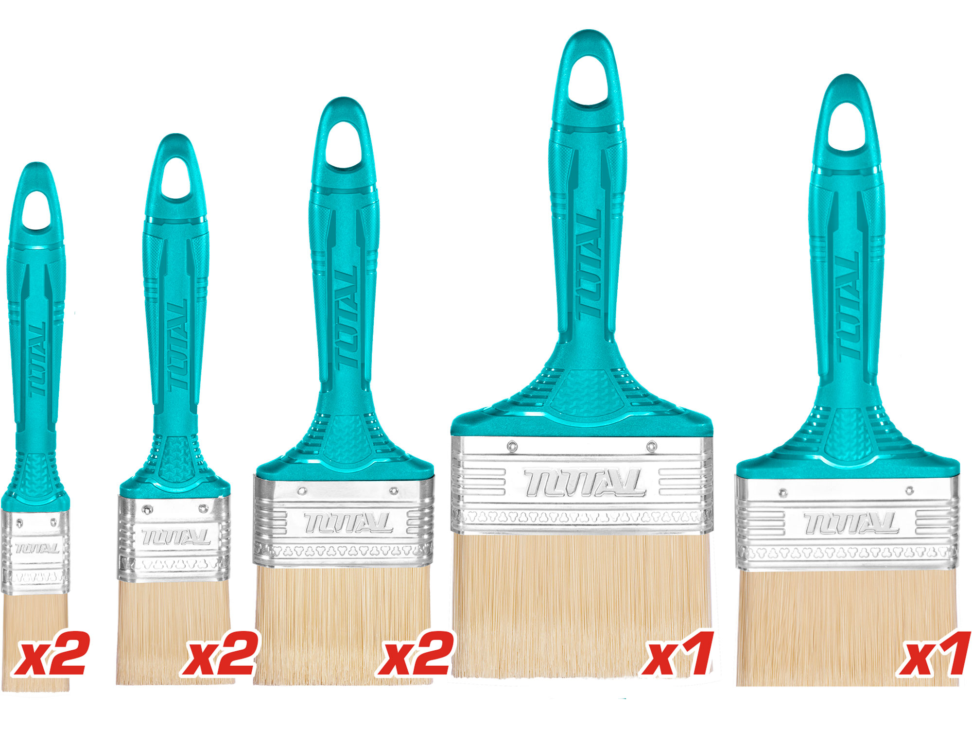 Brushes, set of 8