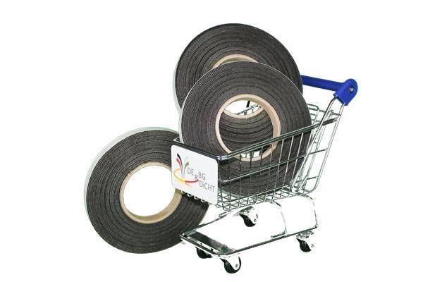 Joint sealing tape 11/3-7 mm, black, 4.4 m