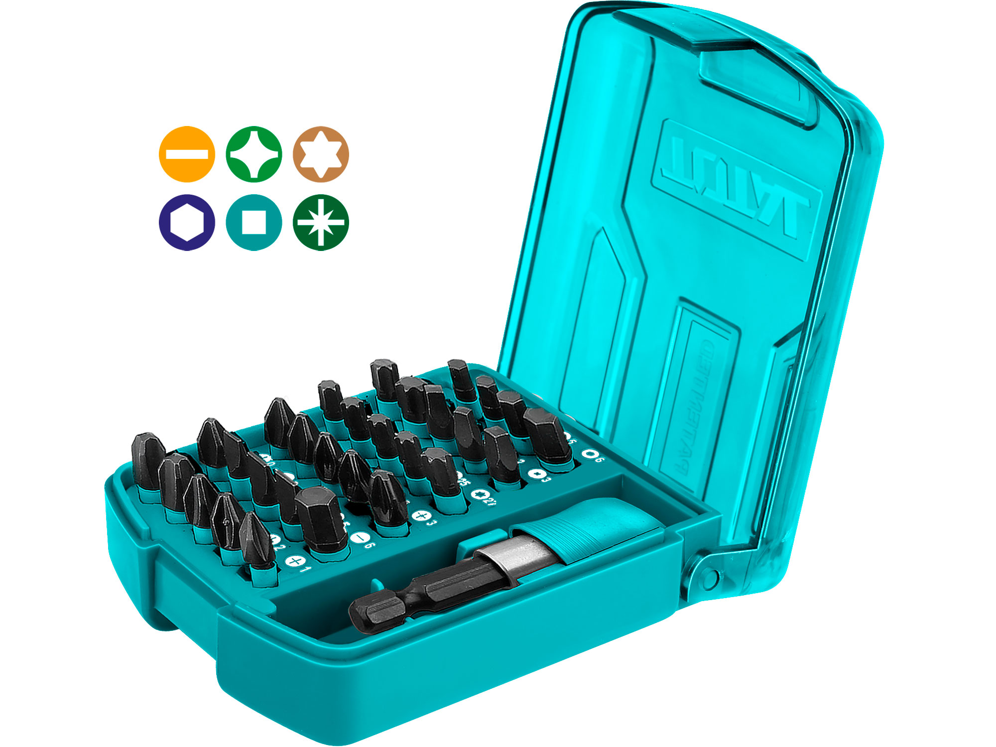 Total Impact bit set, 30 pcs, S2, industry Total Impact bit set, 30 pcs, S2, industry