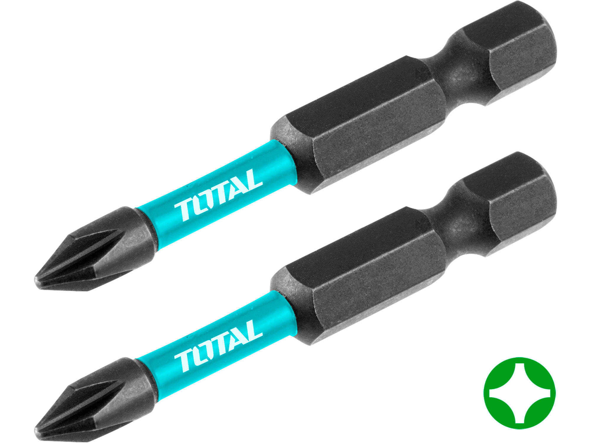 Total Impact screwdriver bits, S2, PH2, 50 mm, industry Total Impact screwdriver bits, S2, PH2, 50 mm, industry