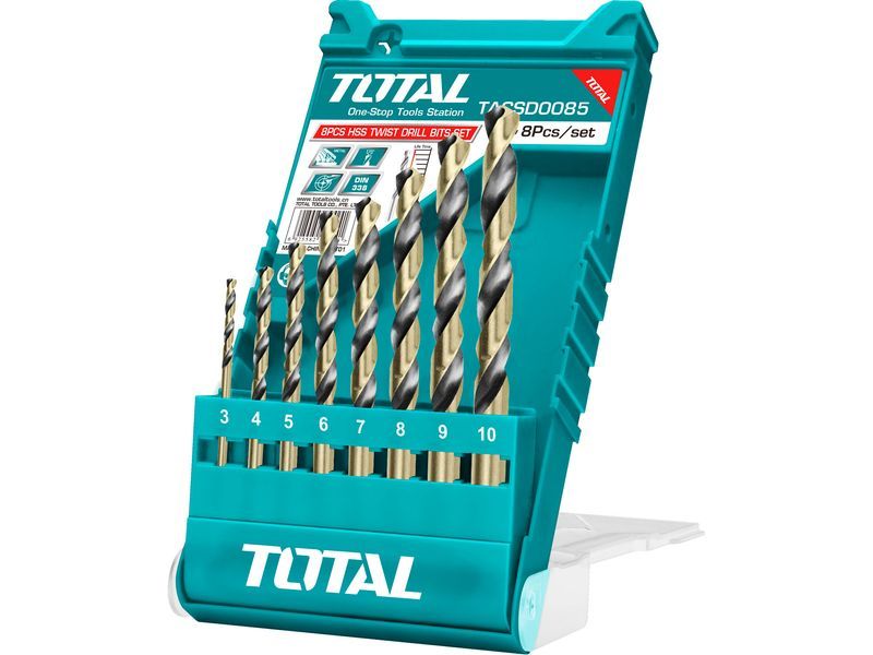 Drill bits for metal, set of 8, HSS Drill bits for metal, set of 8, HSS