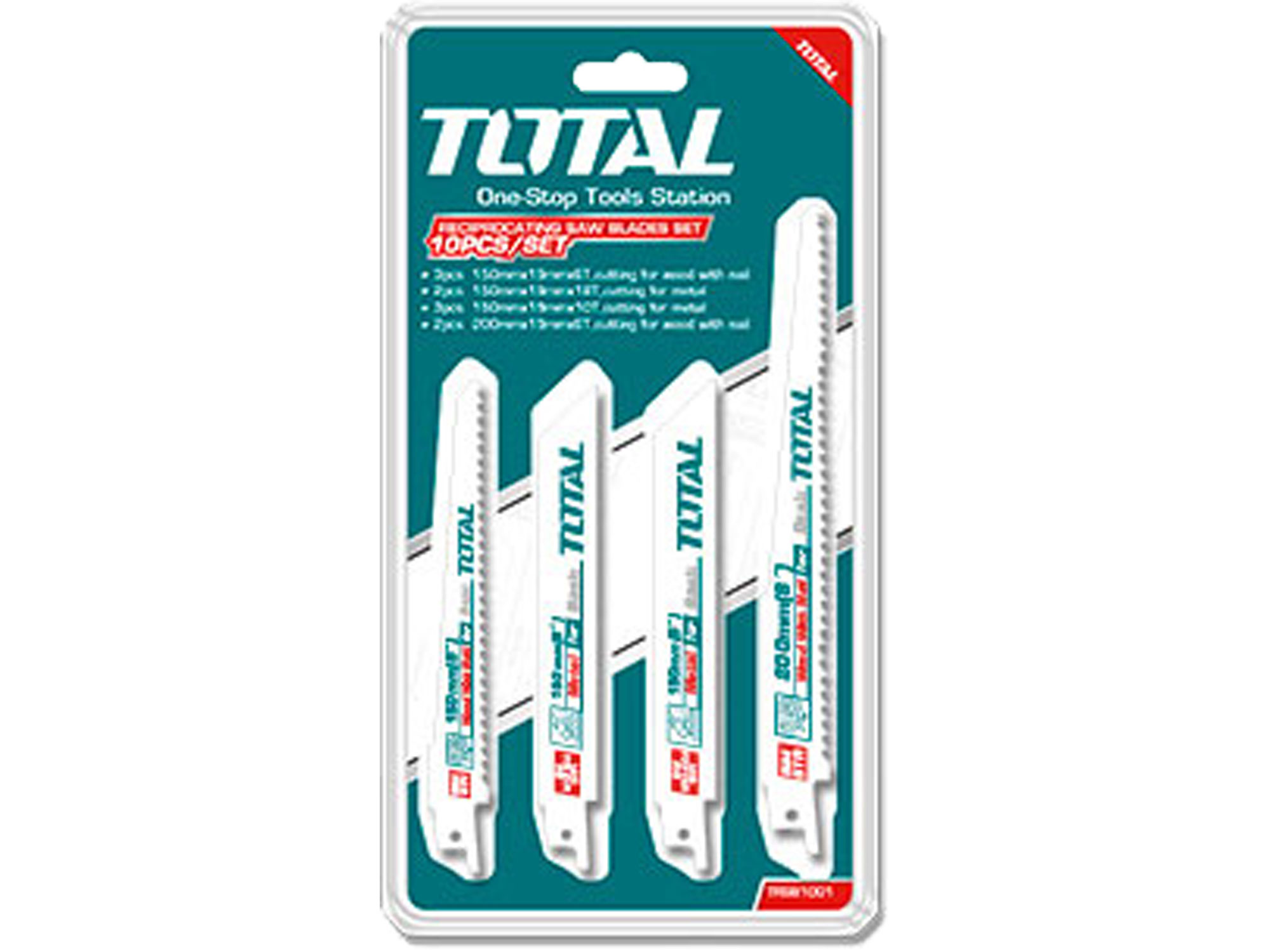Set of cutting blades, 10 pieces, Bi-Metal Set of cutting blades, 10 pieces, Bi-Metal