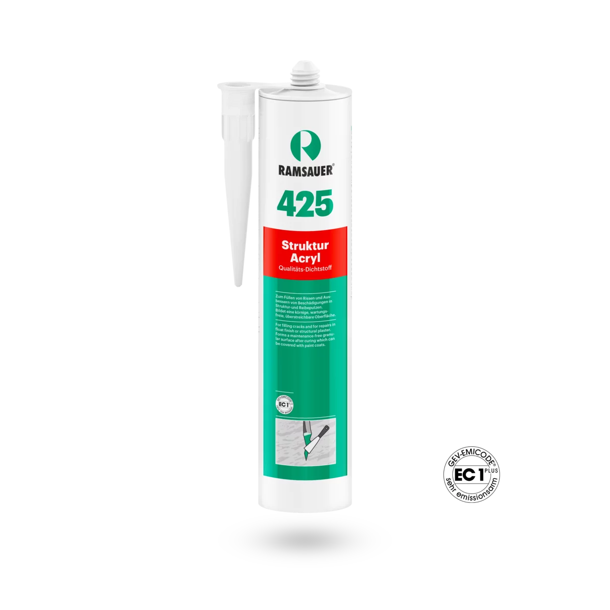 Ramsauer 425 Textured acrylic coarse, 310 ml, white Ramsauer 425 Textured acrylic coarse, 310 ml, white
