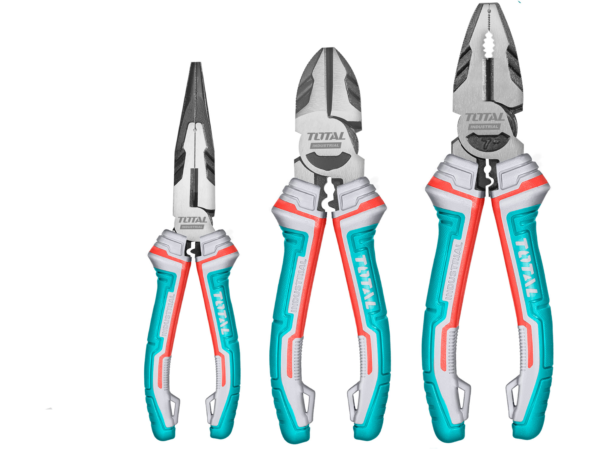 Total Pliers, set of 3, industrial, CrV Total Pliers, set of 3, industrial, CrV