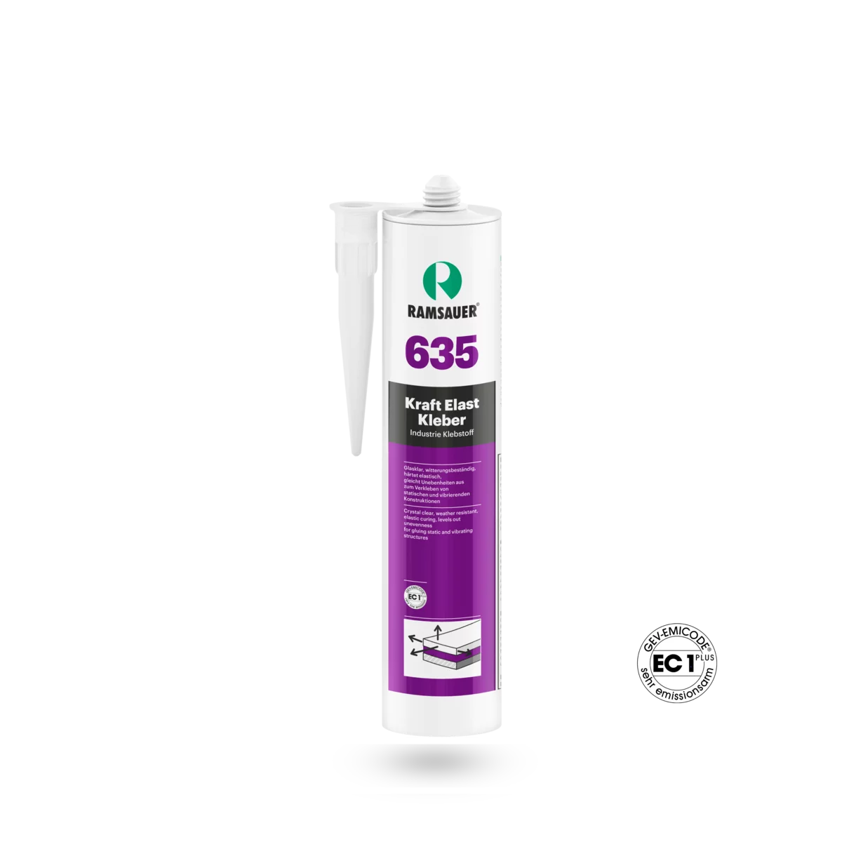 Ramsauer 635 Kraft Elast adhesive, crystal clear, 290 ml Ramsauer 635 Kraft Elast adhesive, crystal clear, 290 ml